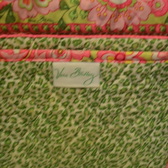 Vera Bradley Pink Petal Print Button Top Bag - Picture 7 of 10